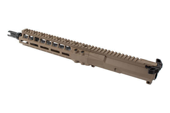 FDE Radian Weapons 10.5in .223 Wylde AR-15 Complete Upper features a radian ambi charging handle